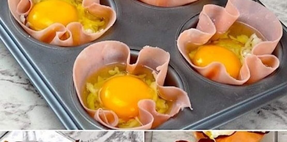 Air Fryer Ham and Egg Breakfast Cups