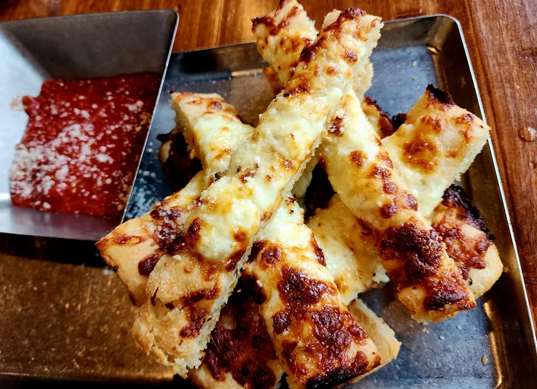 Cheesy garlic bread Side Dish Appetizer Or Snack