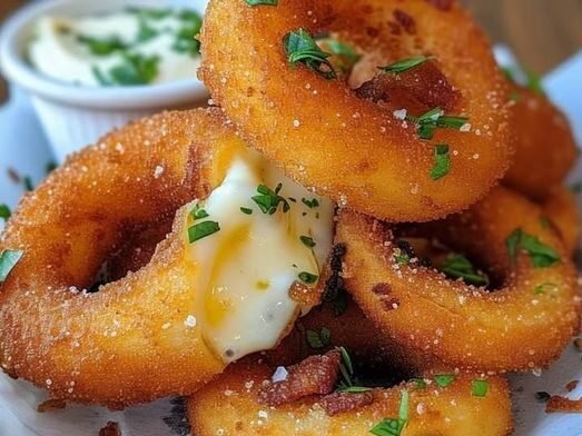 Mozzarella Stick Onion Rings