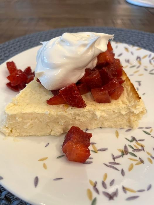 A crustless vanilla cheesecake recipe