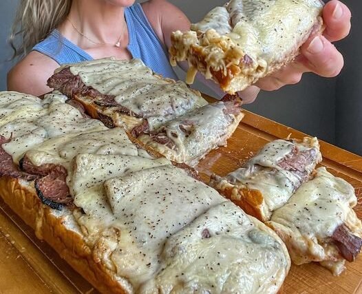 French Onion French Dip Garlic Cheesy Bread