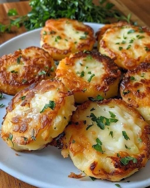 Oven-Baked Cheese Potato Rounds